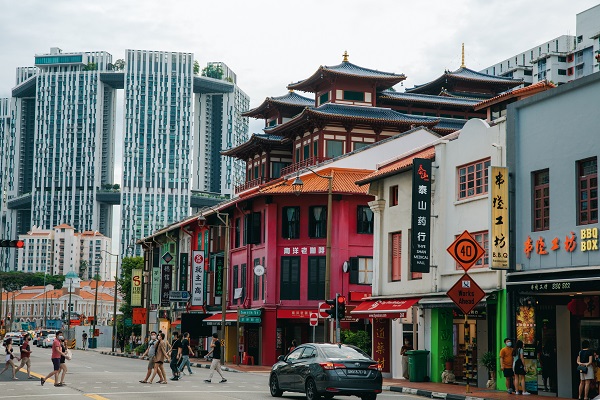 Chùa Phật Nha tọa lạc ngay trung tâm Chinatown